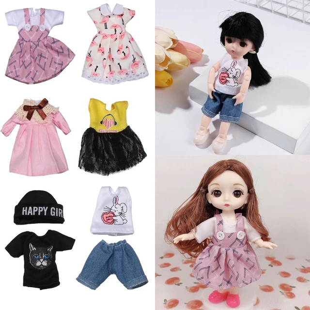 Pano de costura diy tecido rendas brinquedos roupas boneca do bebê roupas  para 16cm/31cm boneca saia rendas brinquedos roupas boneca acessórios -  AliExpress