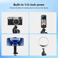 2025 New AI Selfie Stick Tripod, 360° Face Tracking. Multi-func Phone Mount W/ Remote & Fill Light, Adjustable Height, Sturdy Ba - Image 4
