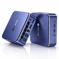 SOYO M5 Mini PC AMD Ryzen 4300U W-11 Pro (4C/4T, bis 3,7 GHz) 16GB LPDDR4/512GB SSD, Desktop PC 4K @ 60Hz Triple Display (HDMI 2.0+Type-C+DP 1.4)/Wi-Fi 5/BT 4.2/LAN für Office Education Multimedia 3