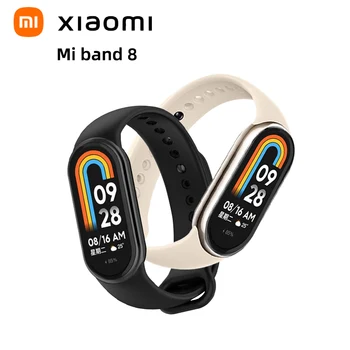 샤오미 미 밴드 8 스마트 팔찌, AMOLED 스크린, 혈액 산소 피트니스 트래커, 블루투스 스포츠 스마트 워치, 7 색