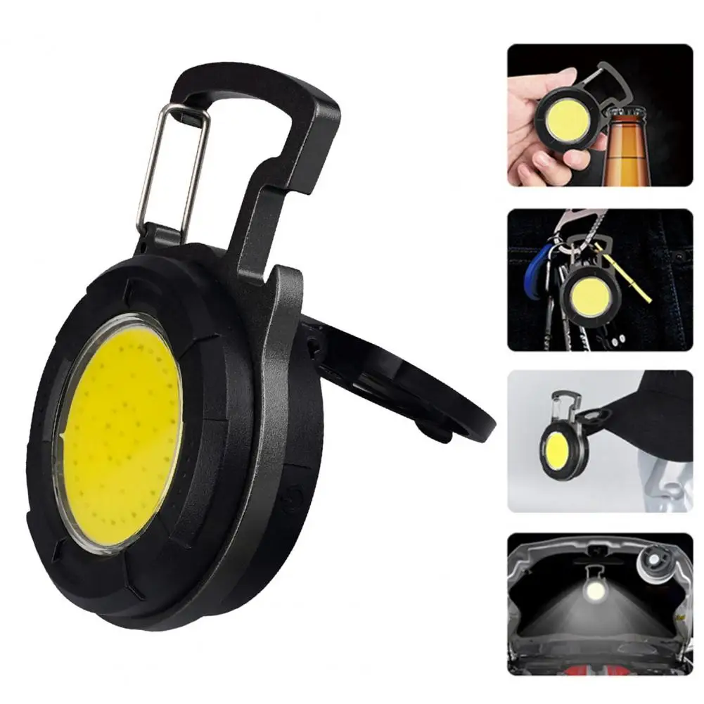 

COB Floodlight Rechargeable Mini Outdoor Keychain Flashlight Mini Flashlight Screwdriver,Strong Magnet Outdoor Tools