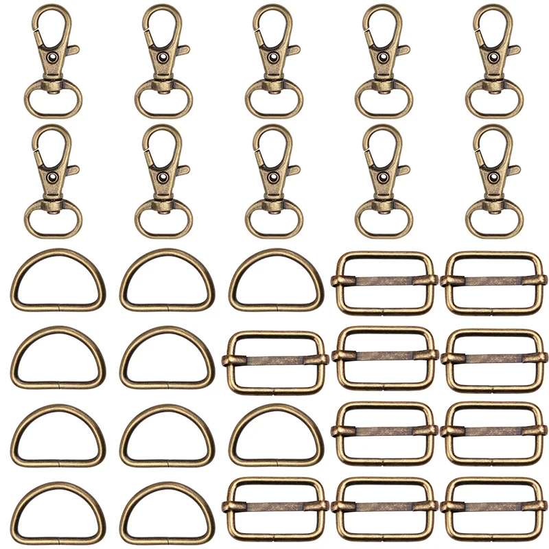 Lot De 30 Boucles Coulissantes Métal 25mm - Boucles Réglables Pour Sac, Sac à Dos, Ceinture, Fabrication DIY