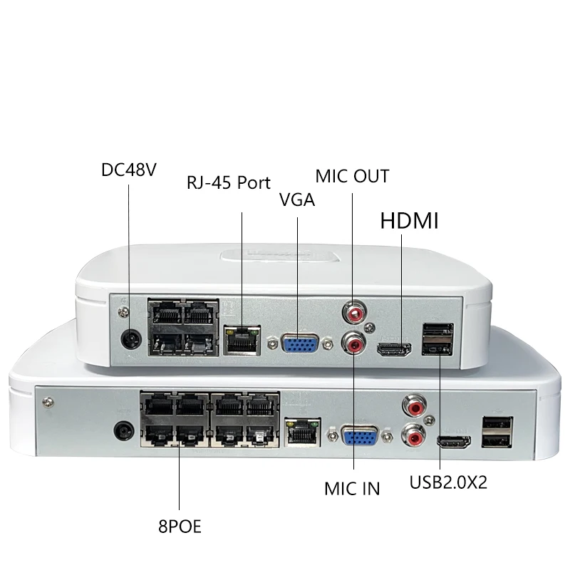 Dahua 보안 보호 네트워크 비디오 녹음기, NVR4104-P-4KS2/L NVR4108-8P-4KS2/L NVR4116-8P-4KS2/L 4/8/16 채널, 4K Onvif