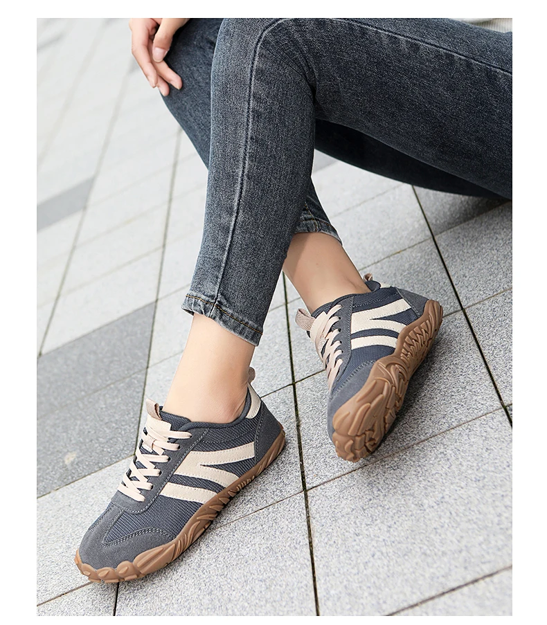 Herren- und Damen-Barfußschuhe mit breiter Zehenbox, Zero Drop, minimalistische Sneaker, rutschfeste Outdoor-Walking- und Trainingsschuhe – Detail 35