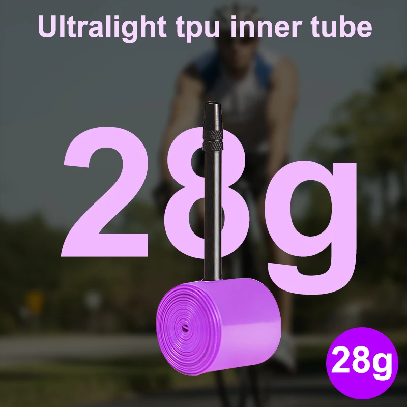 Description Picture 5 of itemCYDY 700C BIke Inner TPU Tube 700Ã—23C 25C 28C 30C 32C Tire 45/65/85mm sv Road bicycle French Valve 28â€˜â€™ultralight inner penu 28g
