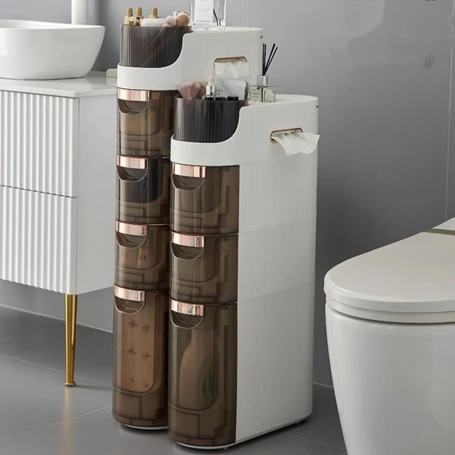 mobile bathroom storage cabinet for small