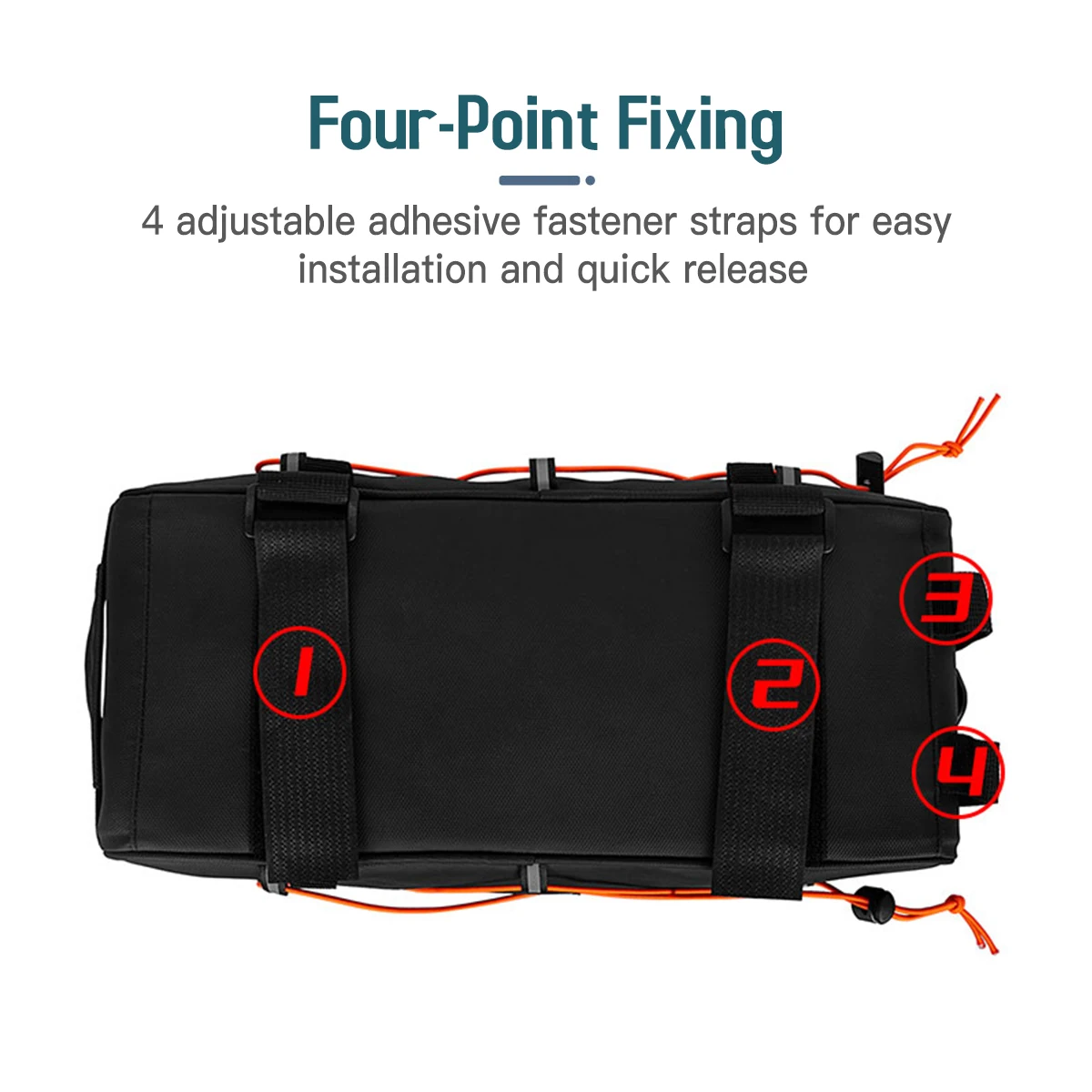 3-in-1 Bike Rack Bag Trunk Bag Waterproof Bicycle Rear Seat Bag Cooler Bag with 2 Side Hanging Bags Cycling Cargo Luggage Bag