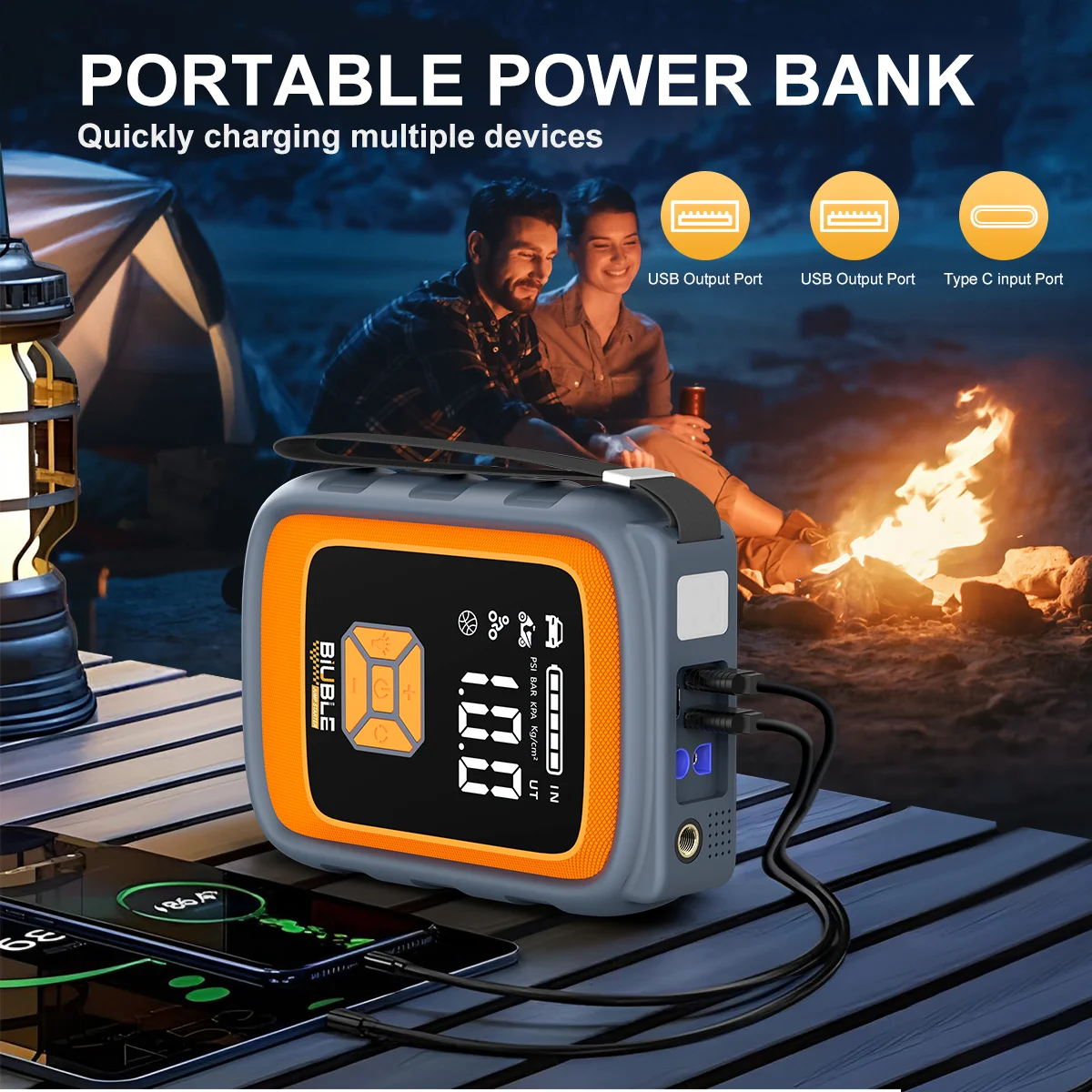Car Jump Starter Starting Device 1000A Jumpstarter Auto Buster Emergency Booster 12V Car Jump Start Power Bank 10000mAh