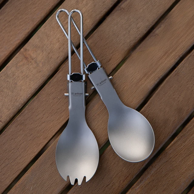 Tiartisan Titanium Foldable Cutlery Set 2