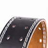 15CM Width Waist Support Sports Safety Belt Protection Fitness Deep Squat Hard Pull Weightlifting Belt PU Leather Fitness Belt 4