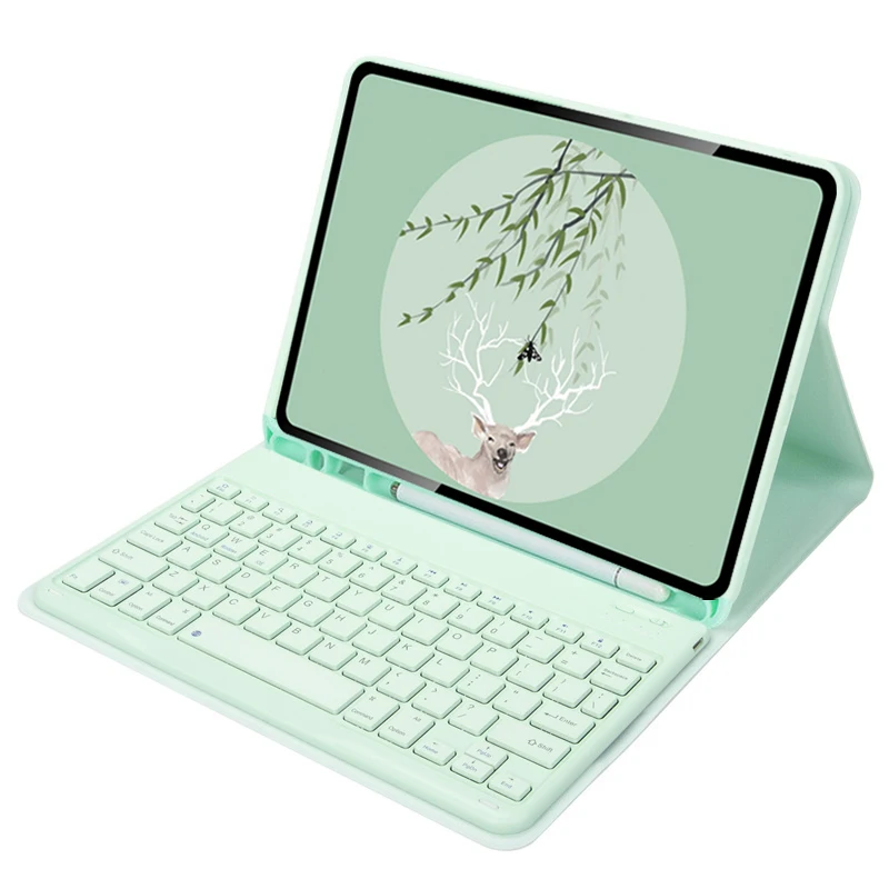 Teclado para Teclado Galaxy Tab s7 s8 11 Polegada Case Teclado para Samsung s7 s8 Russo Espanhol Hebraico Portugese Tablet Capa Novo - Imagem 3