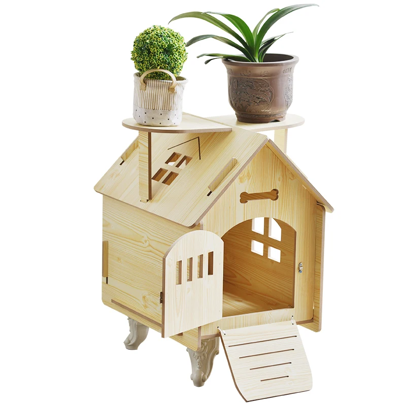 

Wooden Outdoor Cat Dog House For Small Animals Pet Dogs Houses Carriers