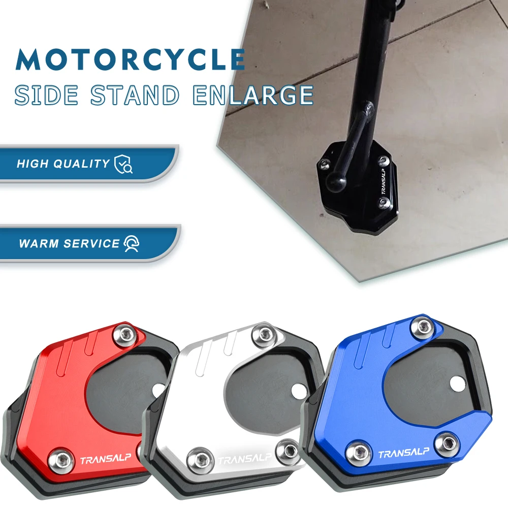 

FOR Honda XL600V Transalp Motorcycle Kickstand Side Stand Side Stand Foot Extension Enlarger Plate Pad Support XL600V TRANSALP
