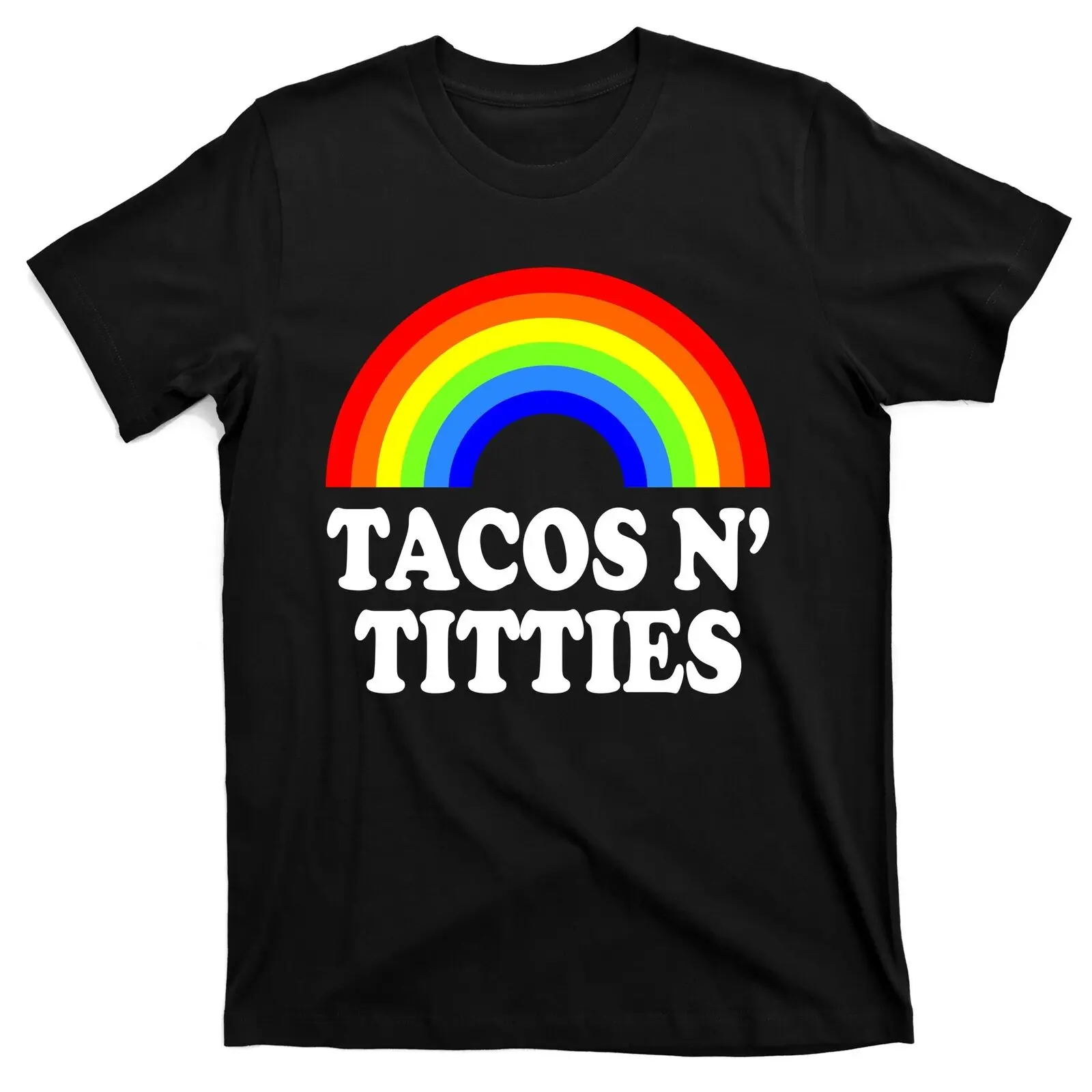 Tacos N' Titties Divertente Lgbt Gay Pride Lesbiche Lgbtq T-Shirt
