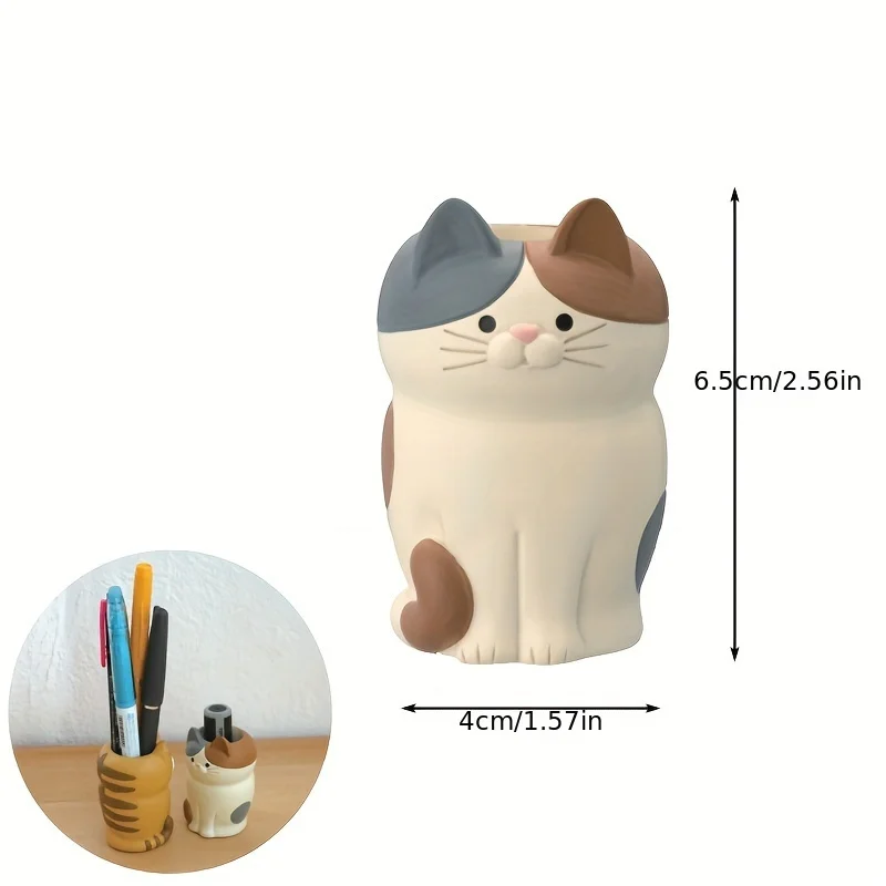 1pc Cute Cartoon Glasses Holder, Mobile Phone Holder, Pen Holder For Home Living Room Winter Christmas New Year Decor