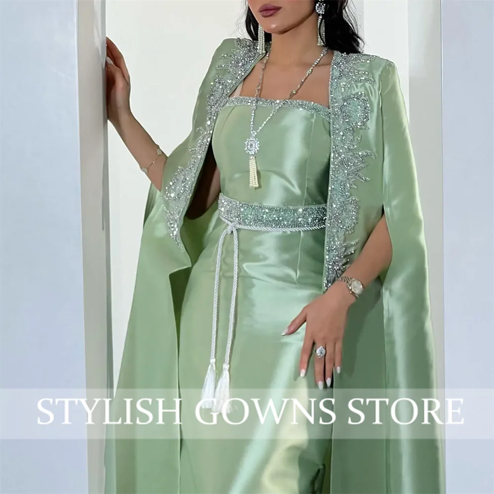 فساتين حفلات أنيقة بأكمام طويلة للنساء ورقبة مربعة...