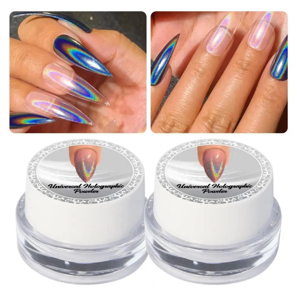 0.3g Manicure Powder Stylish Vivid Color Nail Mirror Powder Rainbow Color Manicure Glitter Home Supply