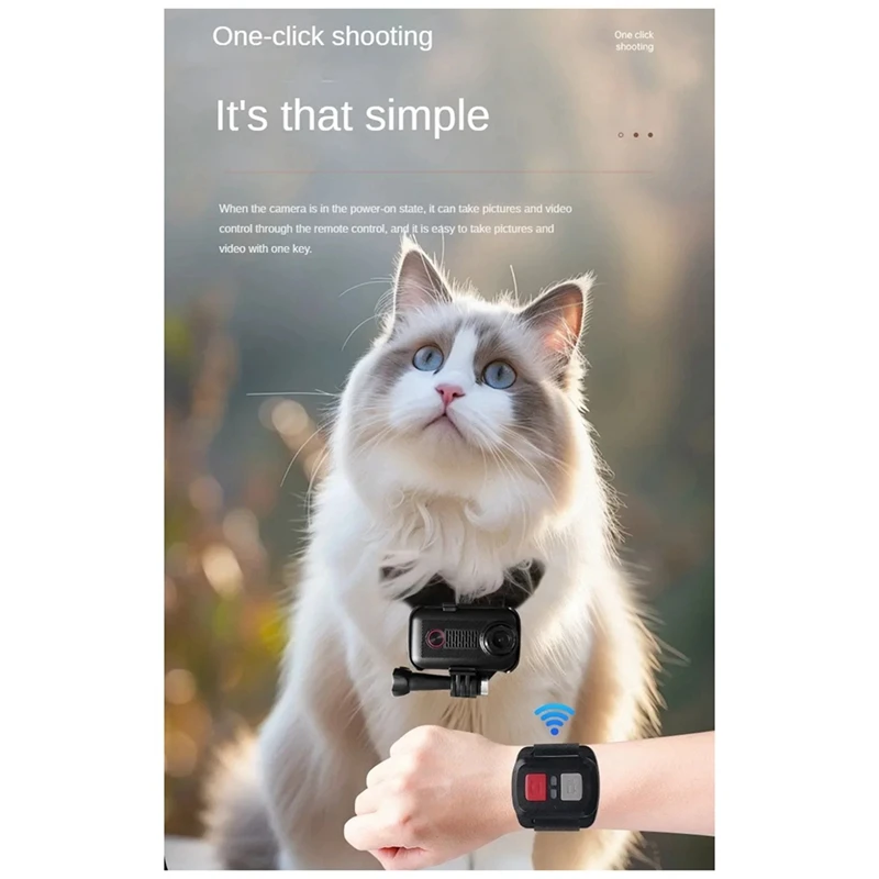 S7 Thumb Sports Camera 360 Panoramic Sports Camera Wifi Dog Cat Pet Cam Collar Action Cam