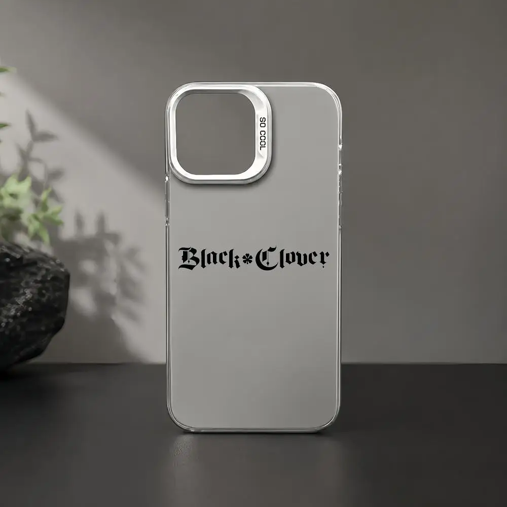 Black Clover Logo Shockproof Color Gradient TPU Phone Case