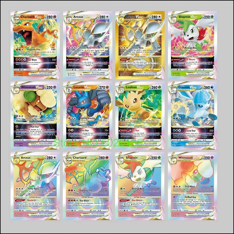 54 Pcs English V Pokemon Cards Brilliant Stars Booster Box V Max