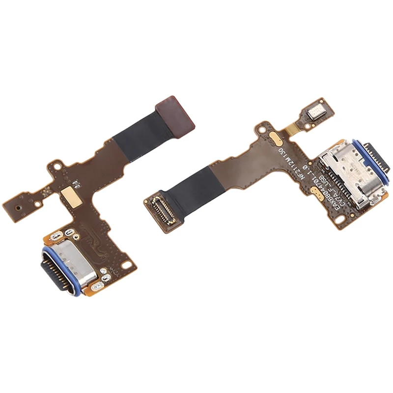 2 Pcs Charging Dock Port Connector Flex Cable For Stylo 4 Q710 Q710MS Q710CS L713DL Replacement
