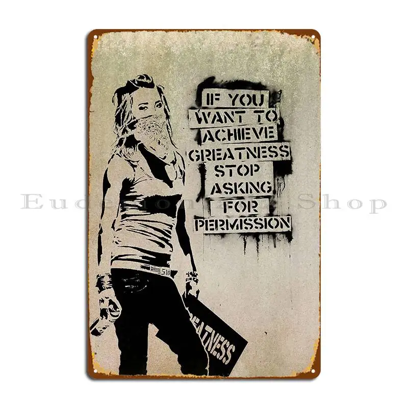 

Металлическая фотография Banksy Greatness