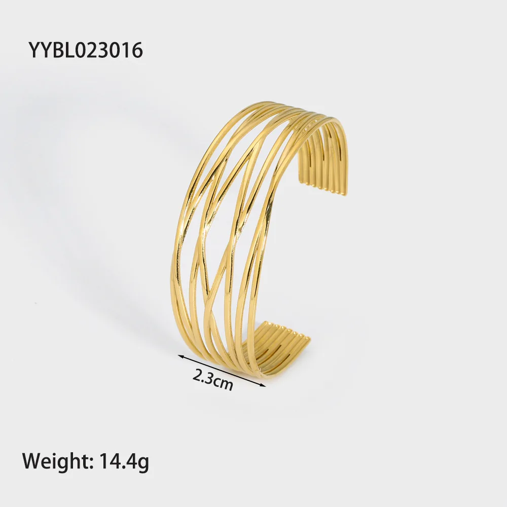 Waterproof Cubic Zirconia Bangles Stainless Steel Bracelets Tarnish Free Jewelry for Women Factory Wholesales Customize 2025 new 6