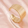 Punk Bracelets Gold Plated Hammered Cuff Open Wide Bracelets Punk Chunky Stainless Steel Bangles Ethnic Jewelry Gifts for Women 5