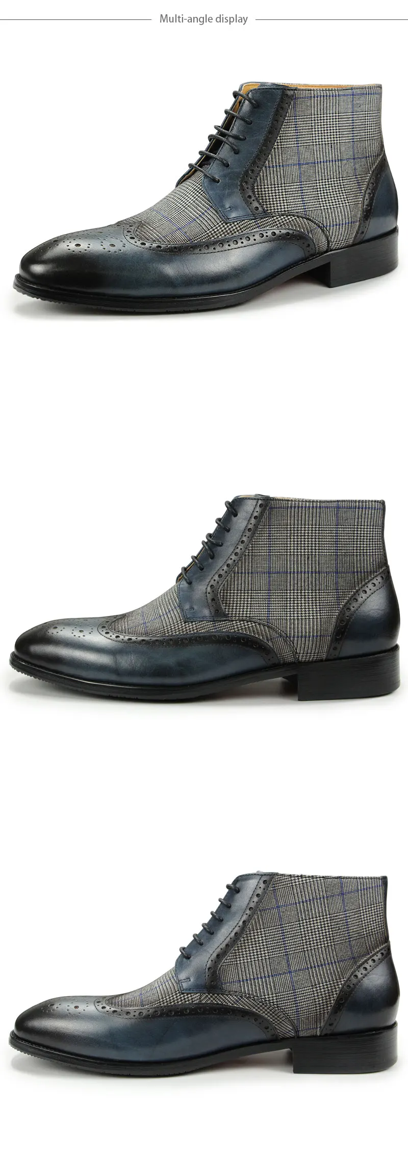 New In Fashion Ankle Boot Mens Genuine Leather Cowhide Casual Sapato Social Masculino Classic Elegant Pointed Toe Wear-Resistant