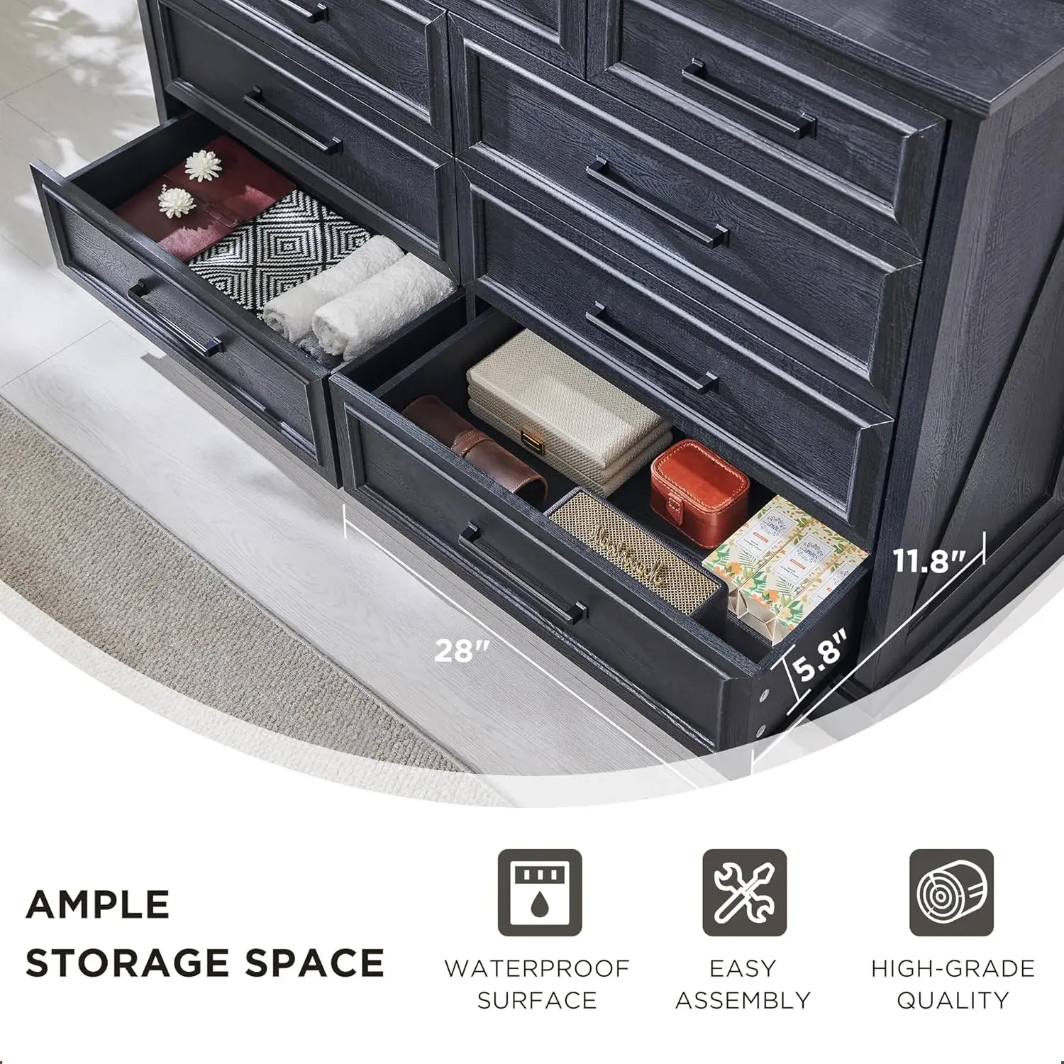 6-Drawer Bedroom Chest 3