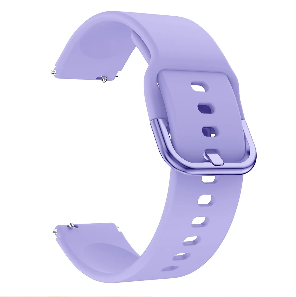 18mm Orange Silicone Watch Strap with Classic Buckle