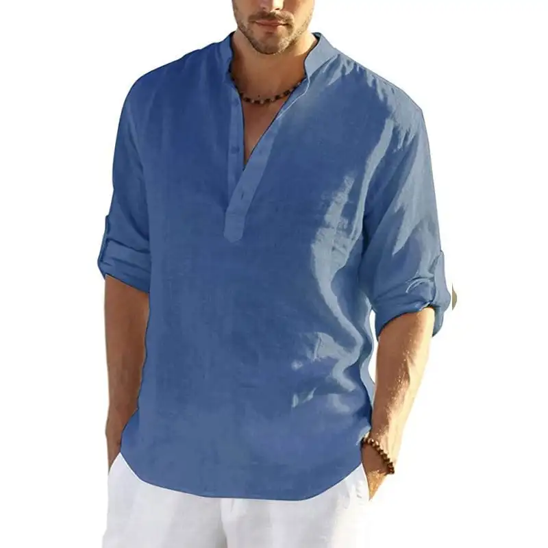 

Men's Hippie Casual T-Shirt men-s-top Blue
