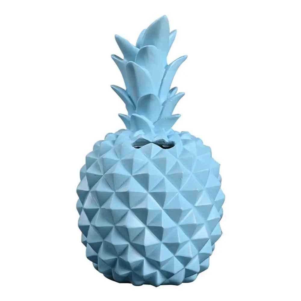 Piggy Bank Imitation Pineapple Saving Pot Resin Craft Desktop Ornament Decor 2