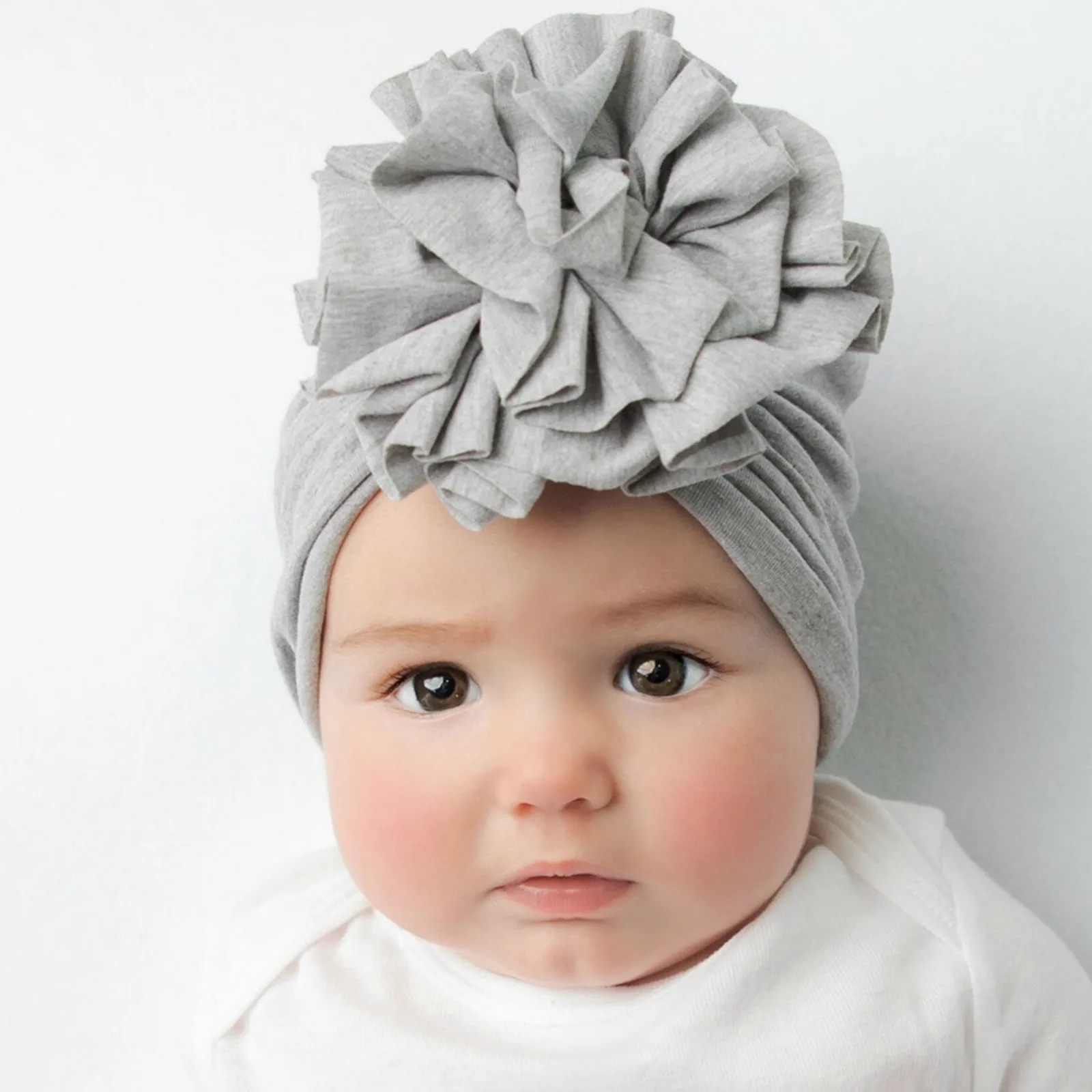 Winter Hat Toddler Boy Toddler Infant Baby Boys Girls Stretch Flowers Floral Breathable Hat Caps Headwear 3 Baby Grandma