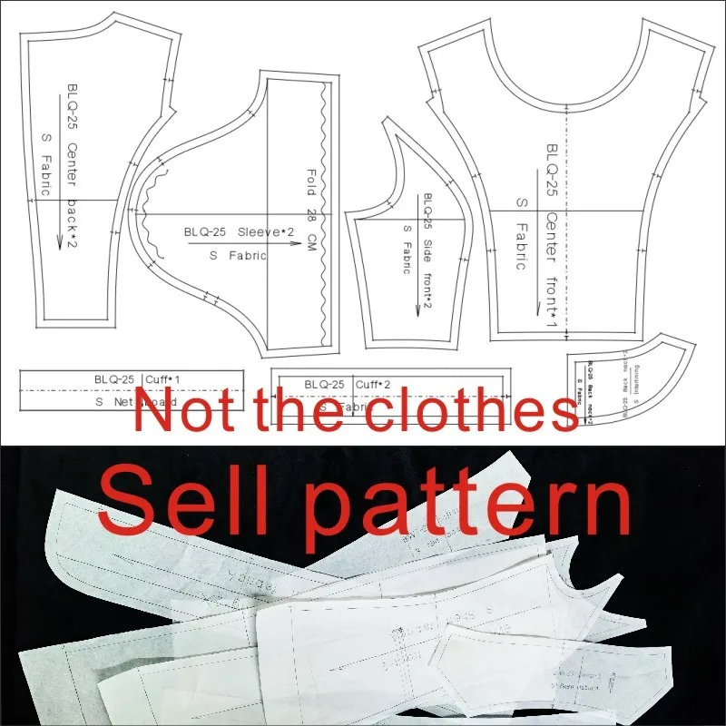 Wide leg trousers Pants sewing pattern elastic BCK-32 sewing template