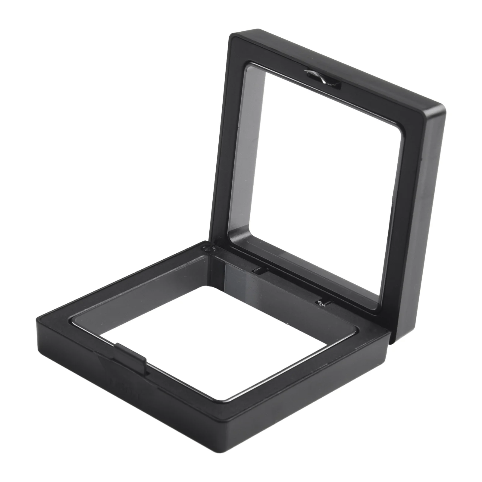 Display Case 5/10PCS 3D Floating Picture Frame Stand Box Clear Jewelry Ring Coin 70*70*20mm Home Decorative