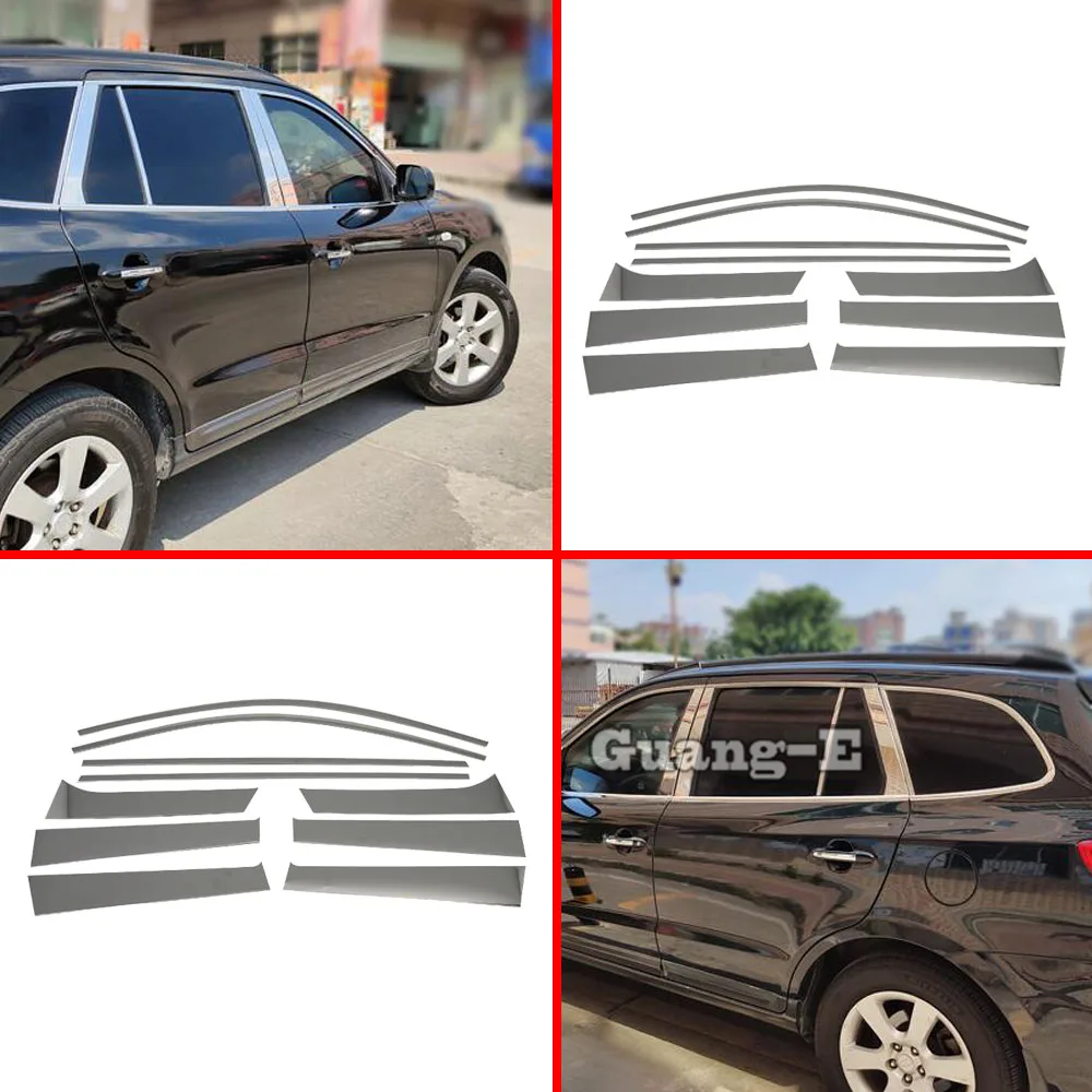 

Car Styling Stick For Hyundai Santafe Santa Fe 2006 2007 2008 2009 2010 2011 2012 Window Garnish Pillar Window Middle Strip Trim