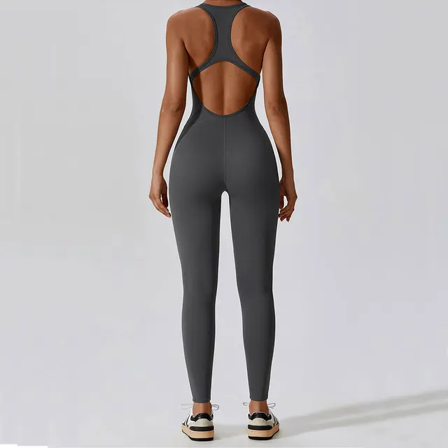 Yoga Jumpsuit Fitness Sports Overalls Gym Clothing Set Yoga Wear Pilates Workout Clothes for Women Outfit push-up Activewear 3