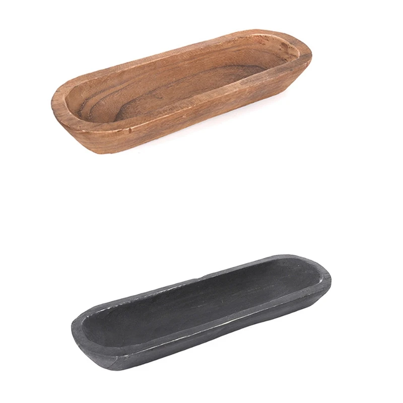 

Деревянная миска для теста, 1 шт., Деревянная миска для теста, закусок, корзина для хранения, украшение L19X W6X H2 дюйма B