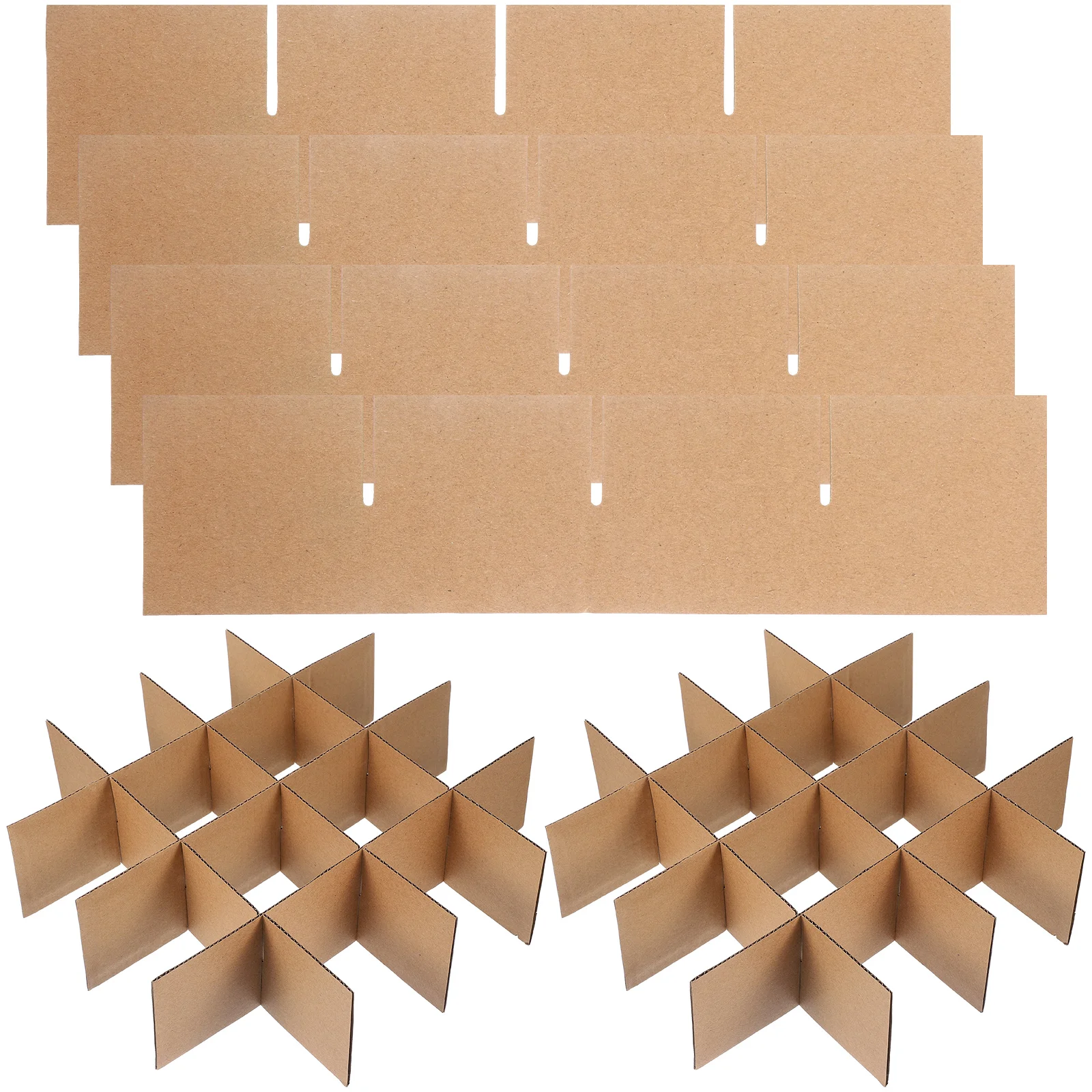 

6 pcs Cardboard Box Dividers Cardboard Packing Box Divider Glass Dish Cardboard Divider