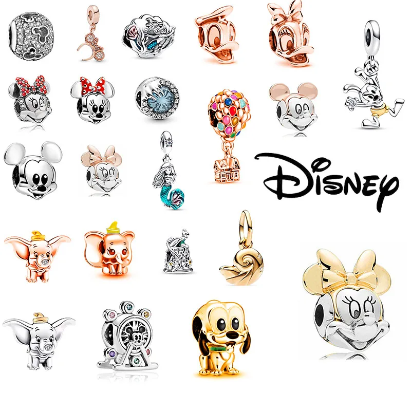 

Шармы-бусины Disney Stitch, оригинальные браслеты из серебра 925 пробы, аниме, аксессуары «сделай сам», ювелирный браслет, подарок на Хэллоуин