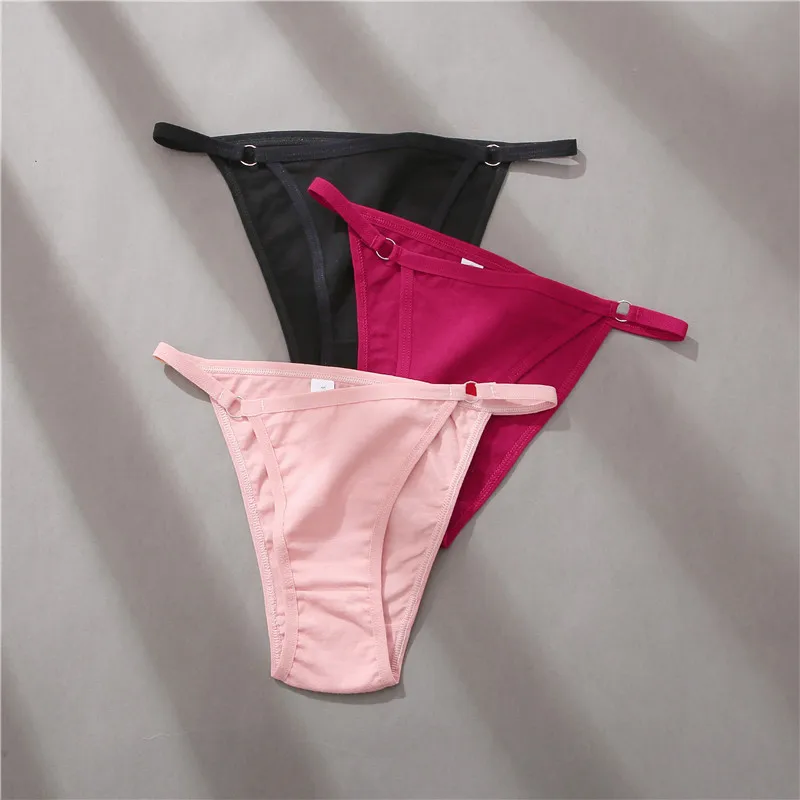 Cotton Lace Briefs Set - Womens Comfortable Underwear 3 Pcs S-XL