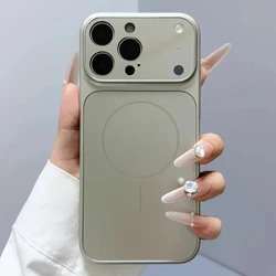 Premium Nano Frosted Glass Magnetic Phone Case with MagSafe Wireless Charging Compatibility - iPhone 14 Pro (Gray)