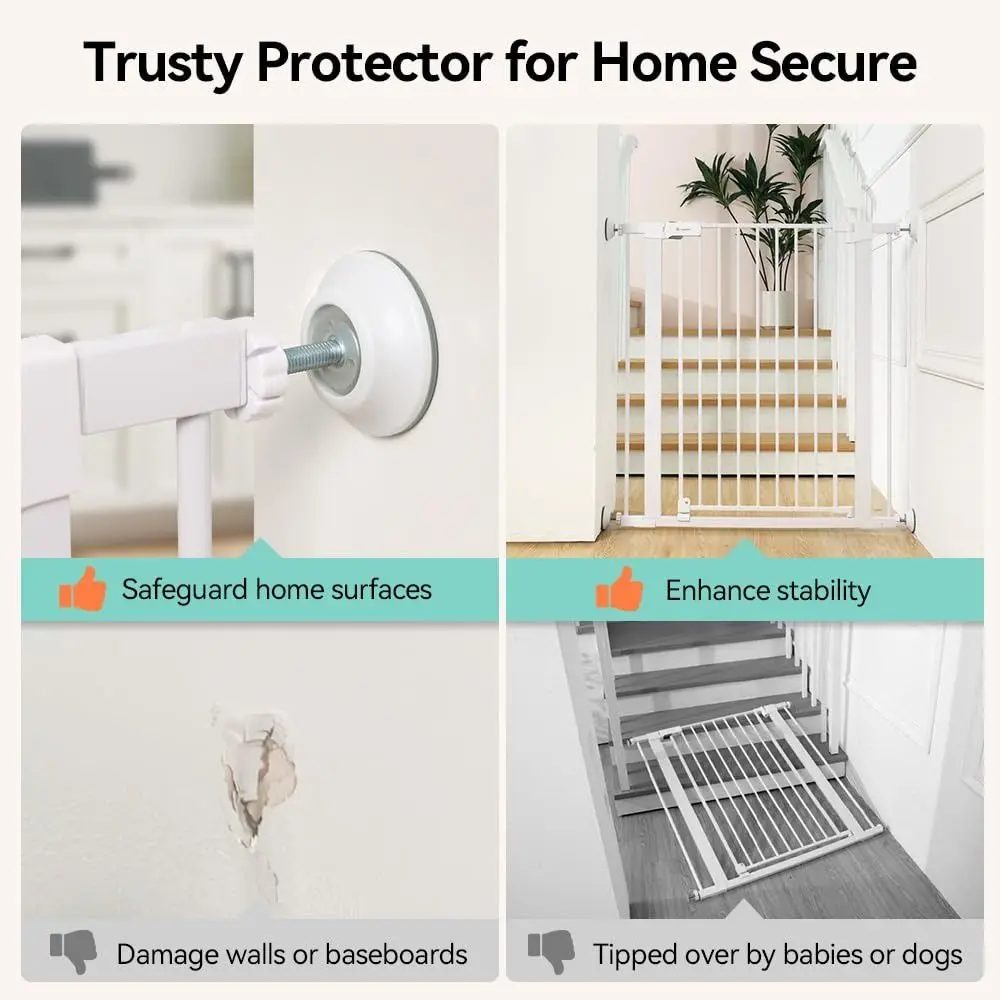 Baby Gate Wall Protector Safety Child Gate Extender Wall Cups Baby Guard for Protect Walls and Doorways