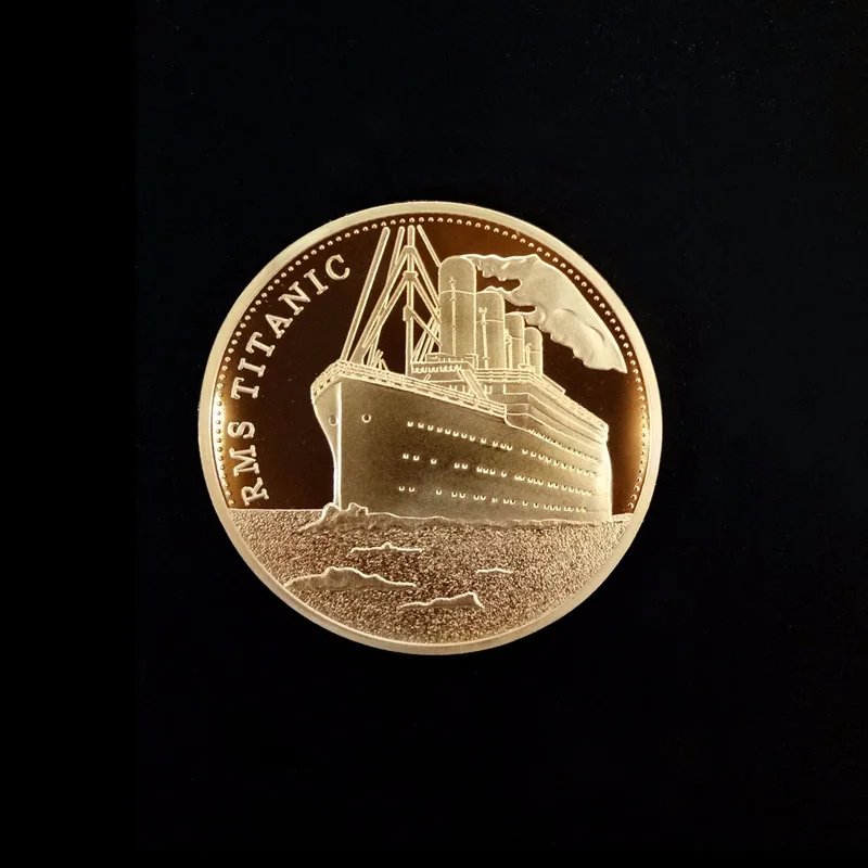 Collectible Coins Incident Medal Souvenir for Home Art Collection Gold Plated Coin Titanic Ship Commemorative Coins