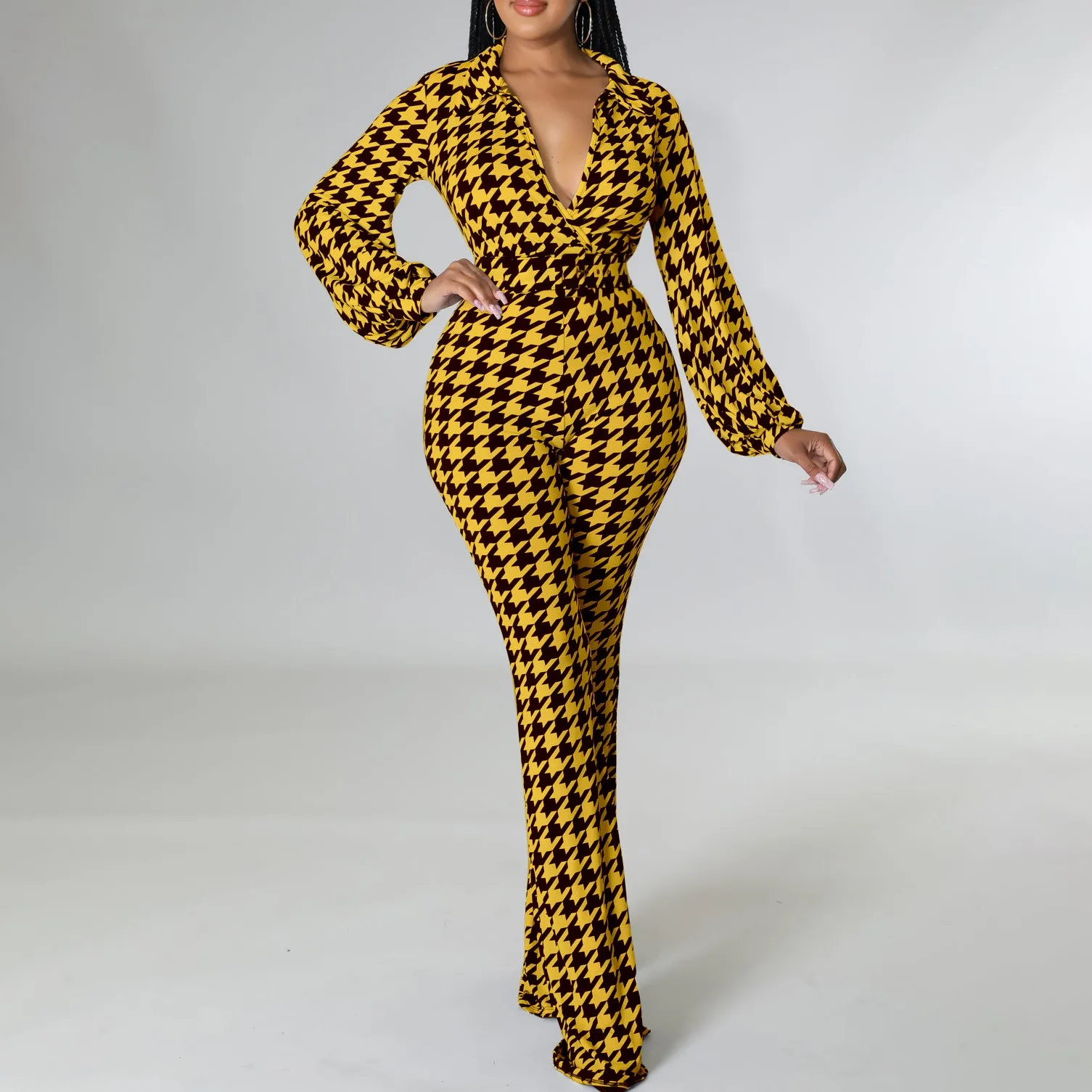 

African Jumpsuit For Women Autumn Spring New Ladies Dashiki Long Sleeve Ankara Trousers Fashion Robe Africaine Jumpsuit