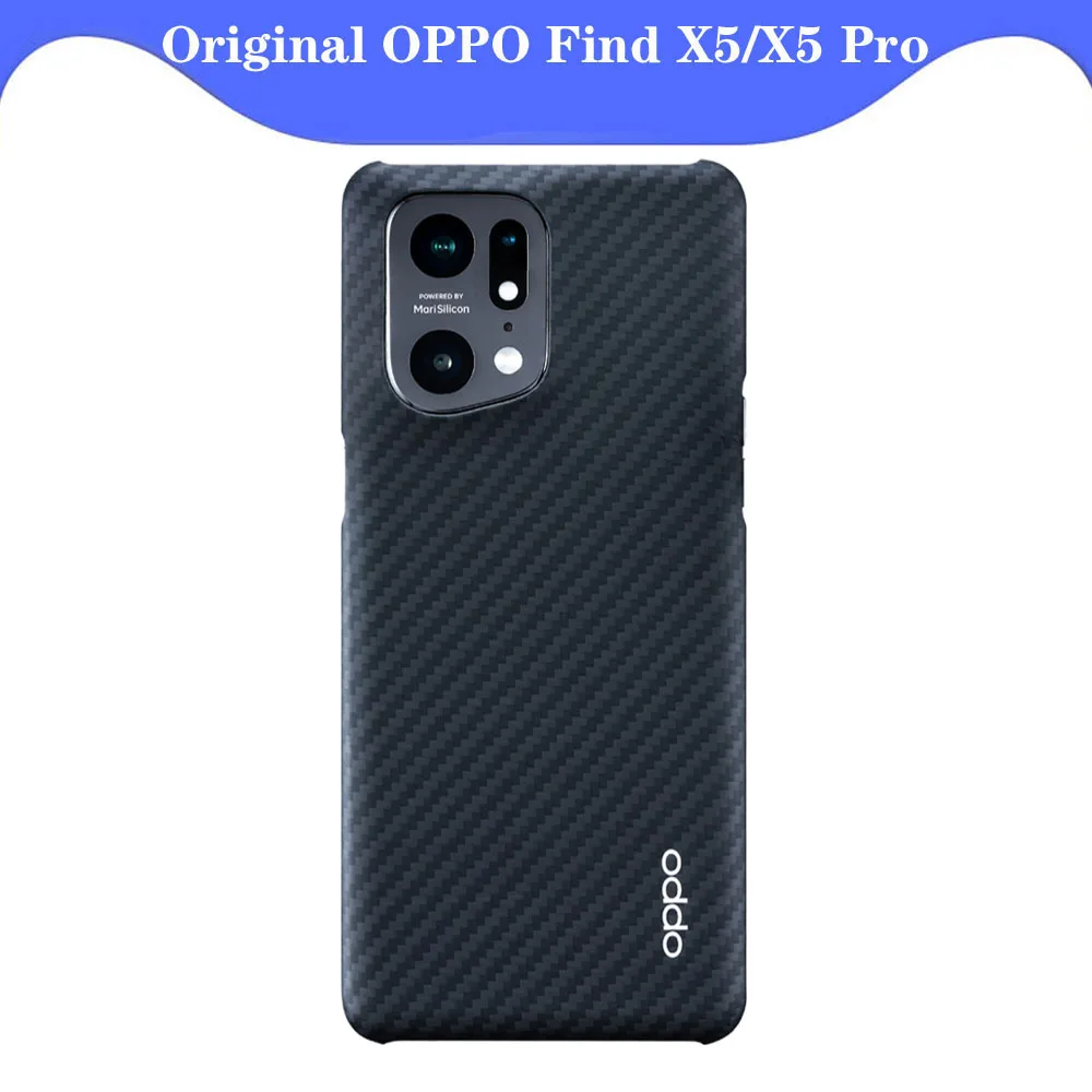 

100% Оригинальный чехол для телефона OPPO Find X5 Pro Чехол из углеродного волокна, Ультратонкий защитный чехол из ледяной кожи для телефона OPPO Find X5 Pro