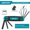 LIBRATON 8 in 1 Folding Allen Wrench Set, Metric Allen Key Set Tool, Portable Hex Key Set for Home Repair, General Applications 4