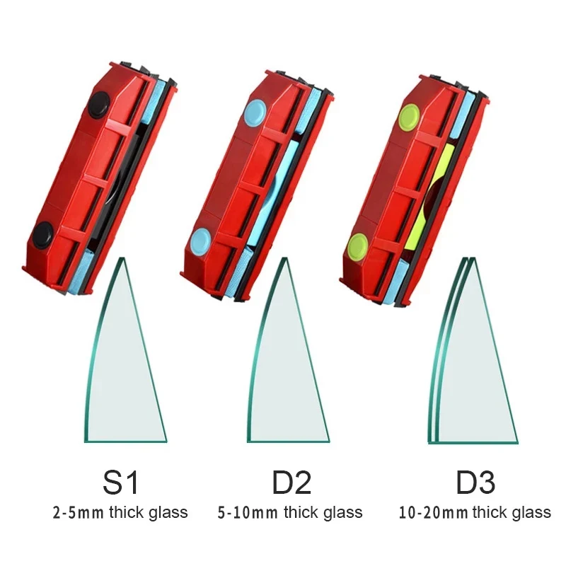 Cleaning Brush Window Cleaner Window Cleaning Tool Glass Cleaner Brush Glass Cleaning Brush Double-Sided Magnetic Window Cleaner Glass Window Cleaning Shower Screen Glass Cleaning Brush Family Use Tool