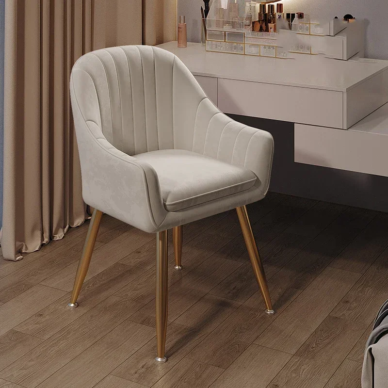 

Regale Hotel Dining Chair Metal Upholstered Modern Free Shipping Chairs Salon Ergonomic Cadeiras De Jantar Bedroom Furniture